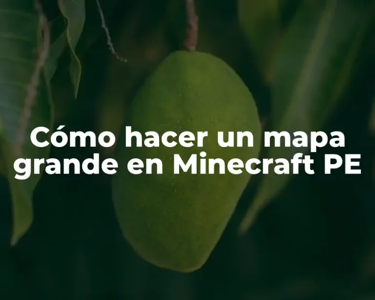 Cómo hacer un mapa grande en Minecraft PE