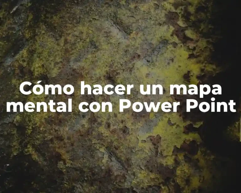 Cómo hacer un mapa mental con Power Point