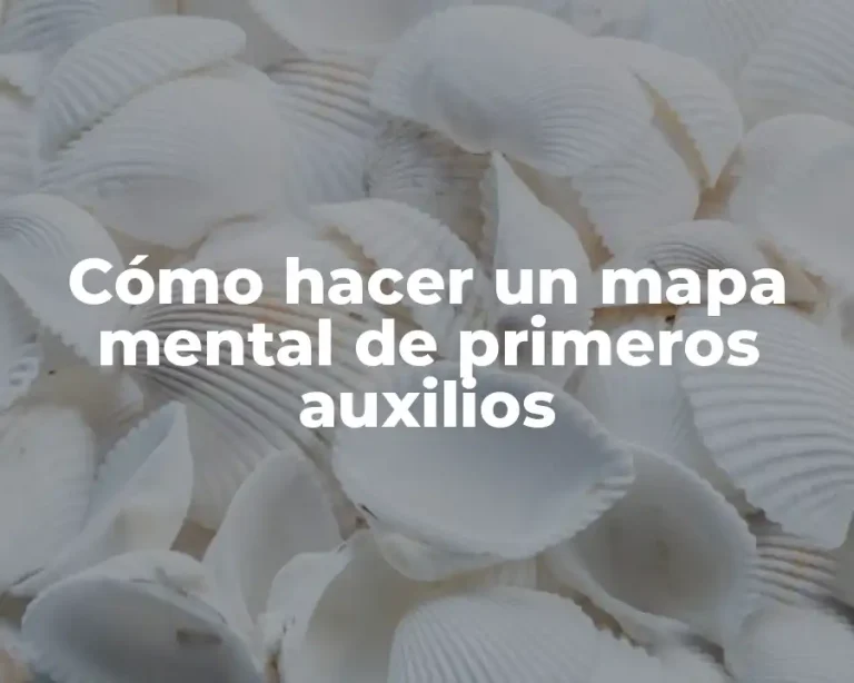 Cómo hacer un mapa mental de primeros auxilios