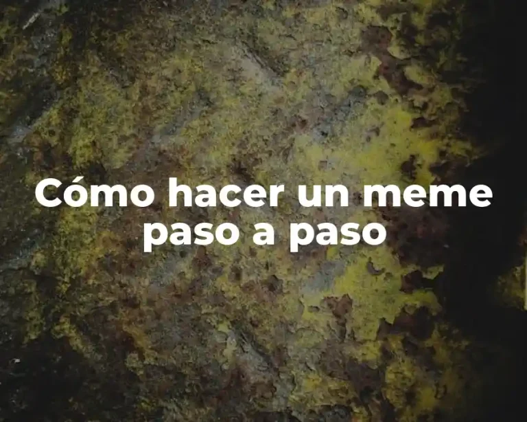 Cómo hacer un meme paso a paso