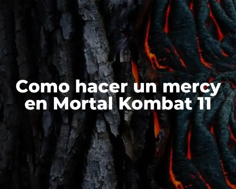 Como hacer un mercy en Mortal Kombat 11