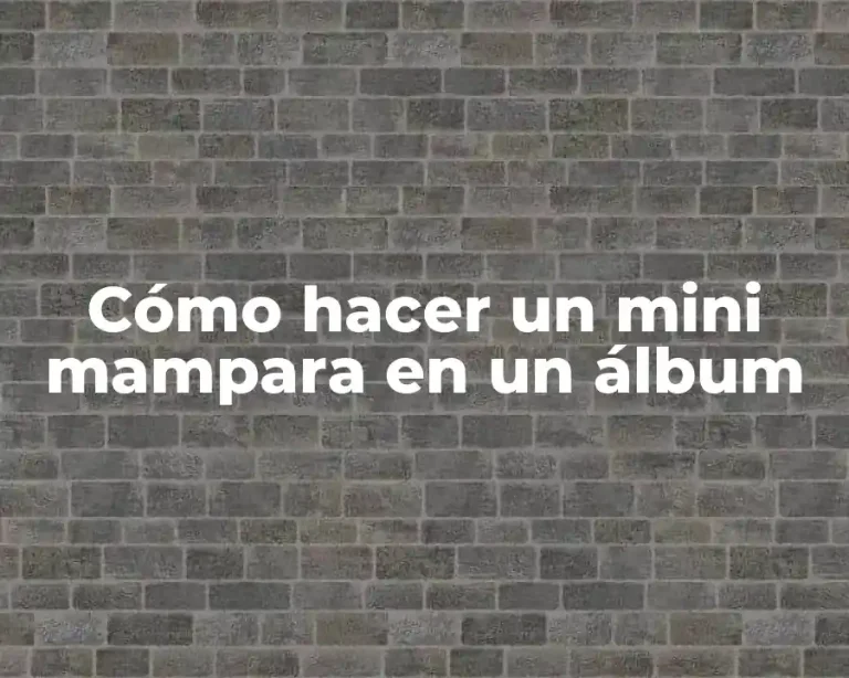 Cómo hacer un mini mampara en un álbum