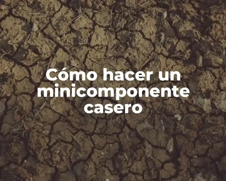 Cómo hacer un minicomponente casero