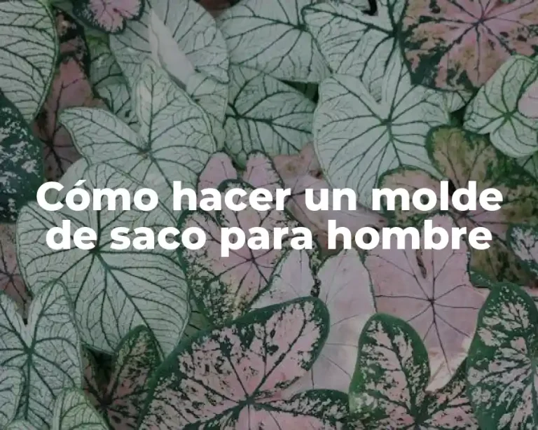 Cómo hacer un molde de saco para hombre