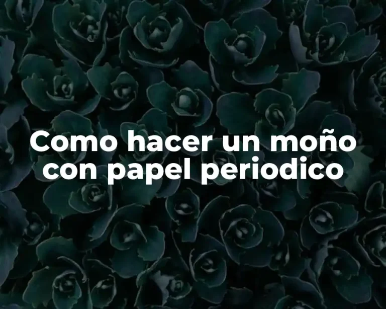 Como hacer un moño con papel periodico