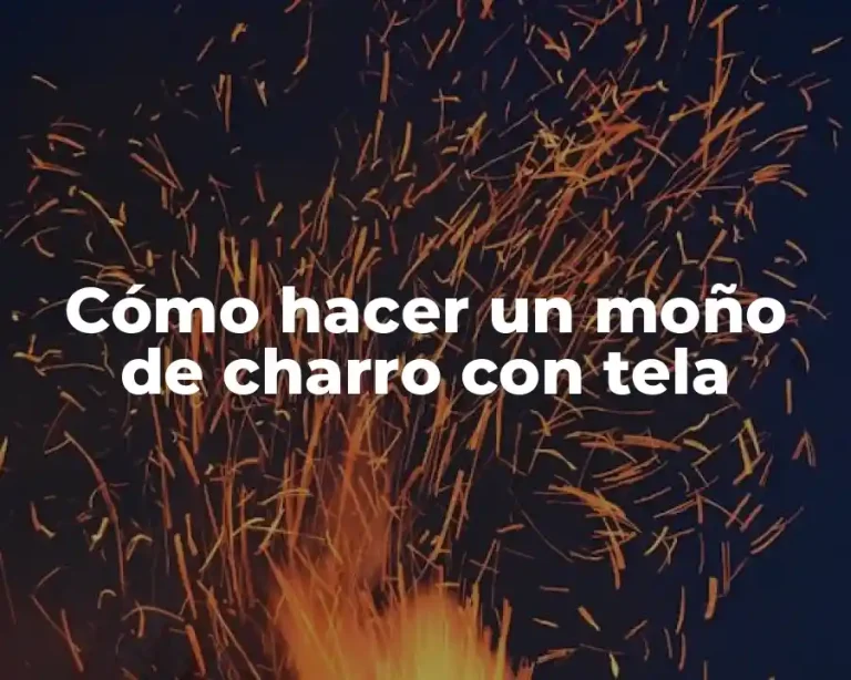 Cómo hacer un moño de charro con tela