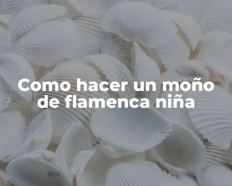Como hacer un moño de flamenca niña