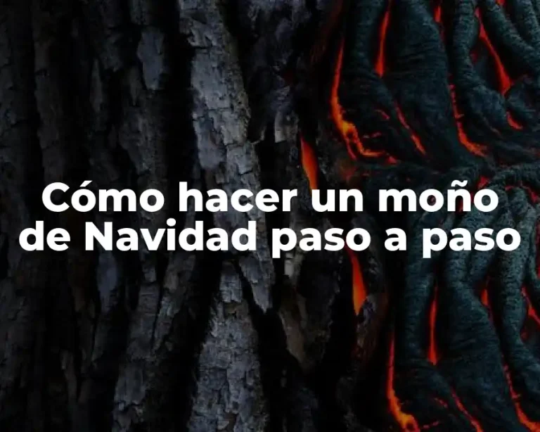 Cómo hacer un moño de Navidad paso a paso