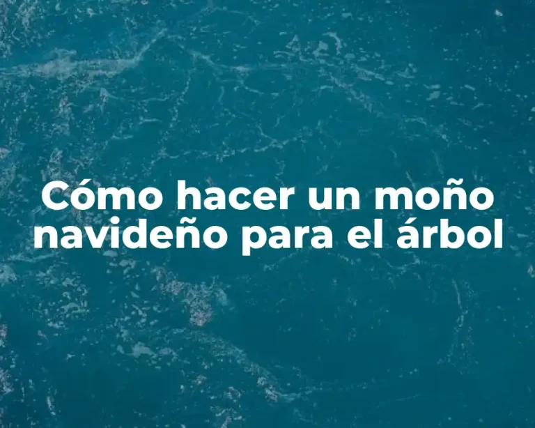 Cómo hacer un moño navideño para el árbol