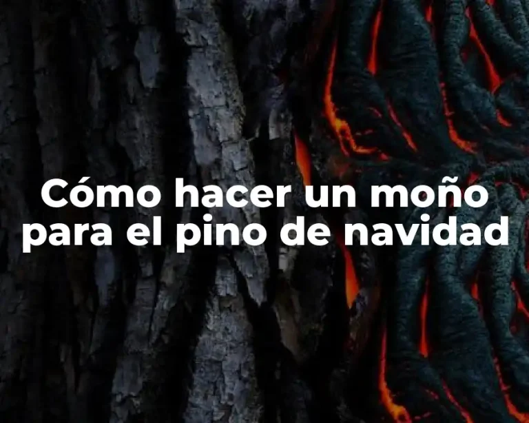 Cómo hacer un moño para el pino de navidad