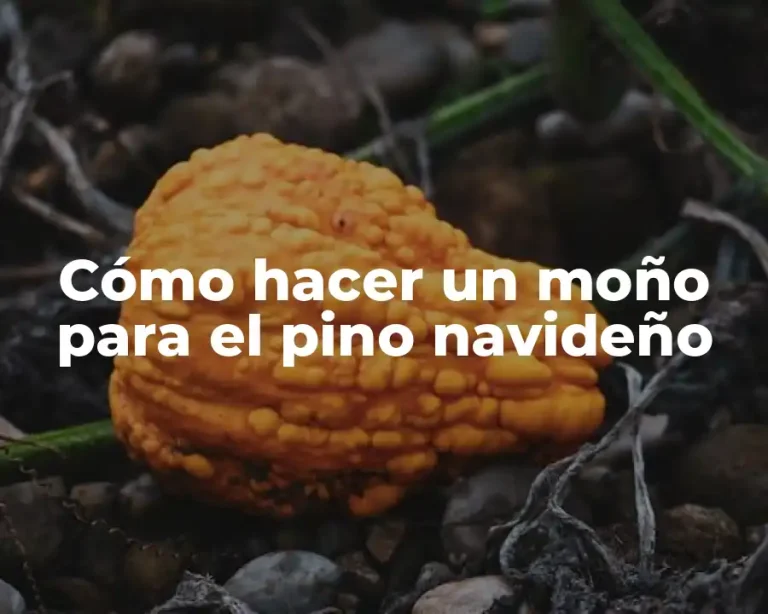 Cómo hacer un moño para el pino navideño