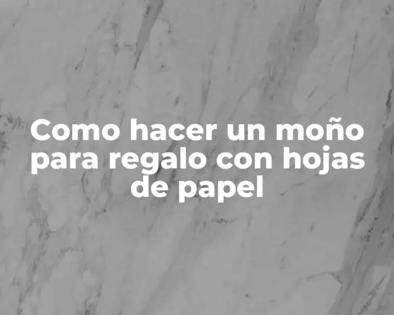 Como hacer un moño para regalo con hojas de papel