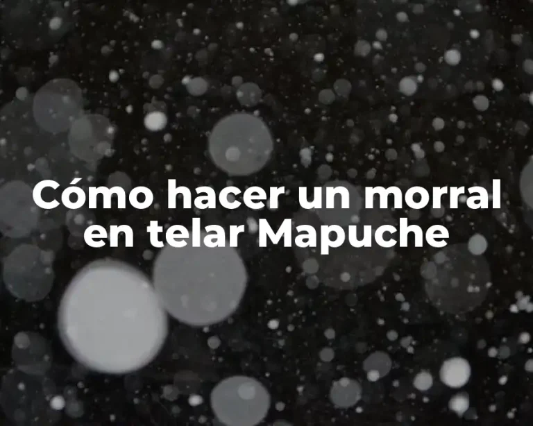 Cómo hacer un morral en telar Mapuche