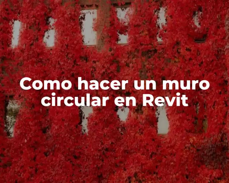 Como hacer un muro circular en Revit