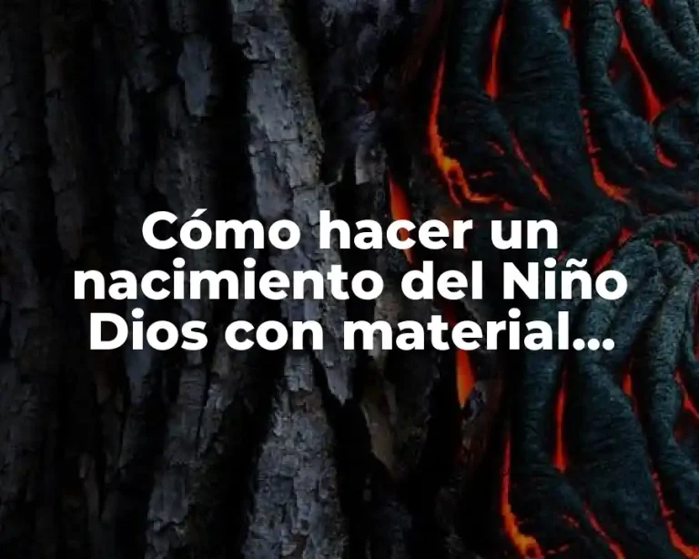Cómo hacer un nacimiento del Niño Dios con material reciclable