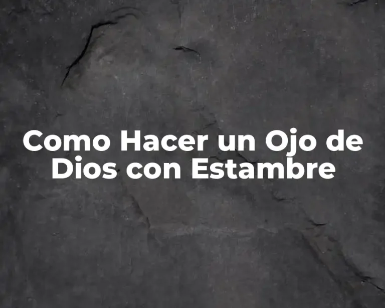 Como Hacer un Ojo de Dios con Estambre