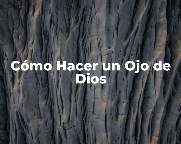 Cómo Hacer un Ojo de Dios