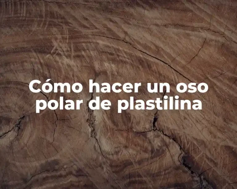 Cómo hacer un oso polar de plastilina