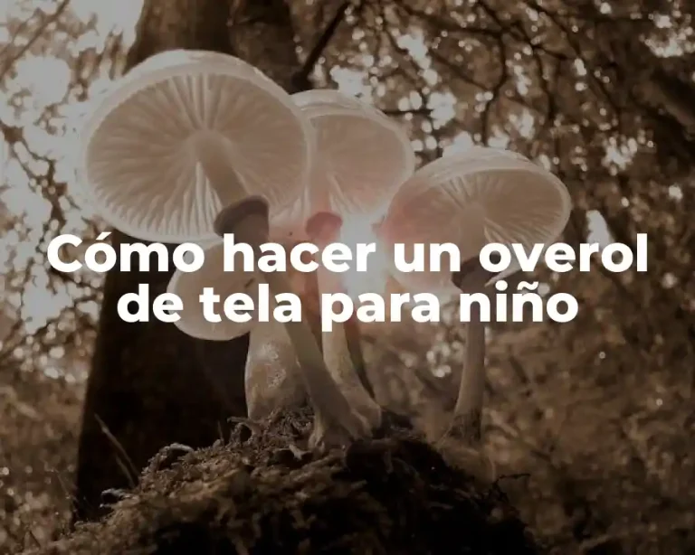Cómo hacer un overol de tela para niño