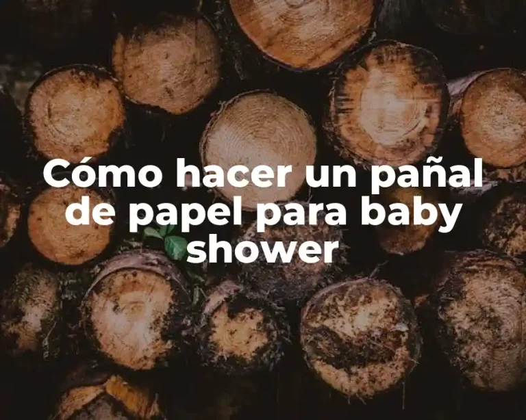 Cómo hacer un pañal de papel para baby shower