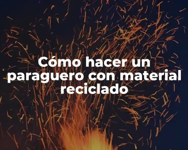 Cómo hacer un paraguero con material reciclado