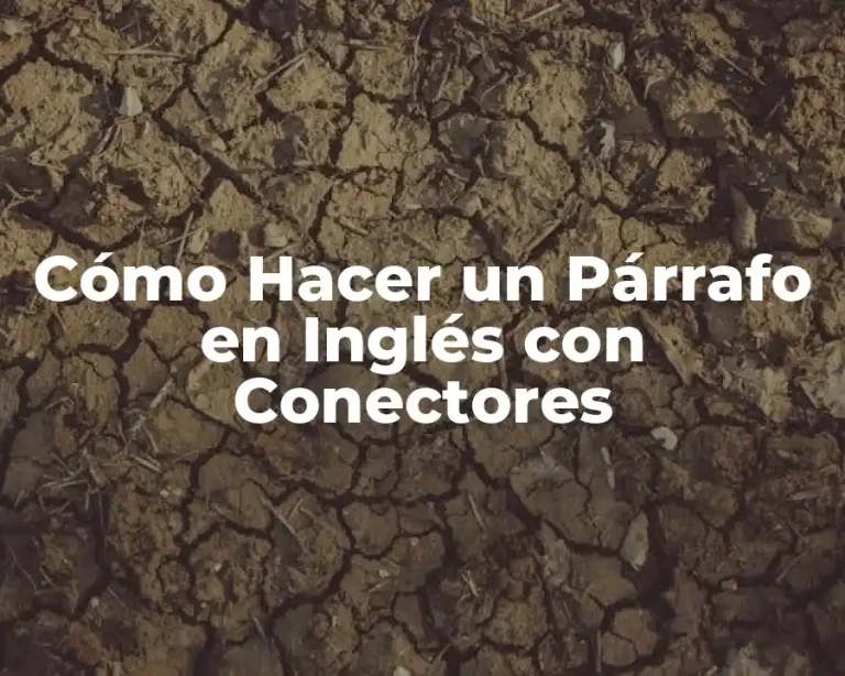 Cómo Hacer un Párrafo en Inglés con Conectores