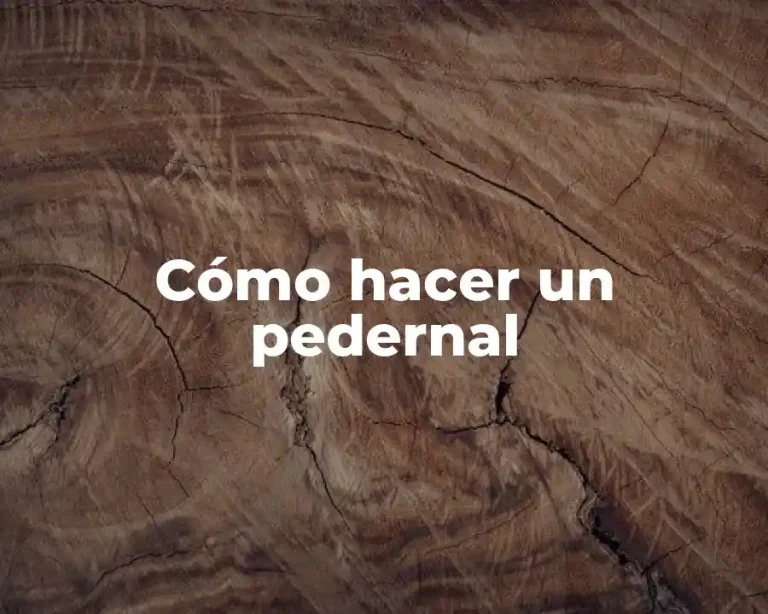 Cómo hacer un pedernal