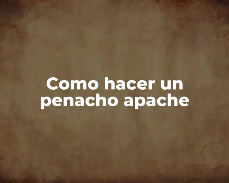 Como hacer un penacho apache