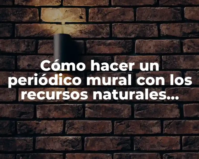Cómo hacer un periódico mural con los recursos naturales panameños