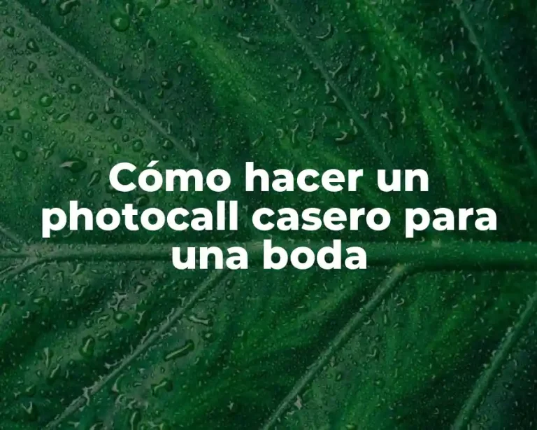 Cómo hacer un photocall casero para una boda