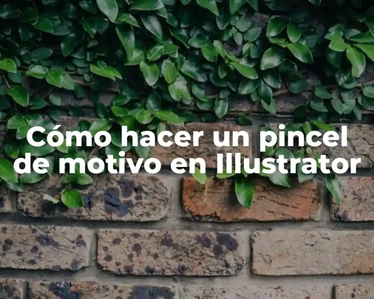 Cómo hacer un pincel de motivo en Illustrator
