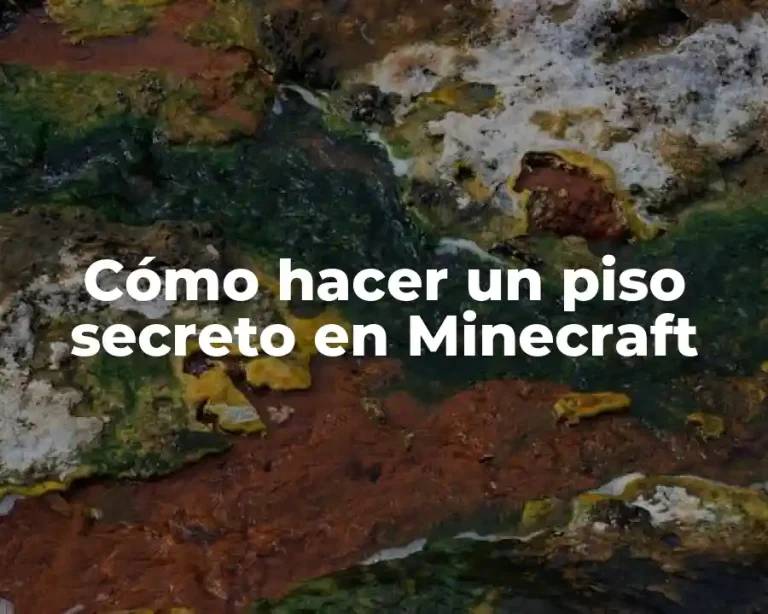 Cómo hacer un piso secreto en Minecraft