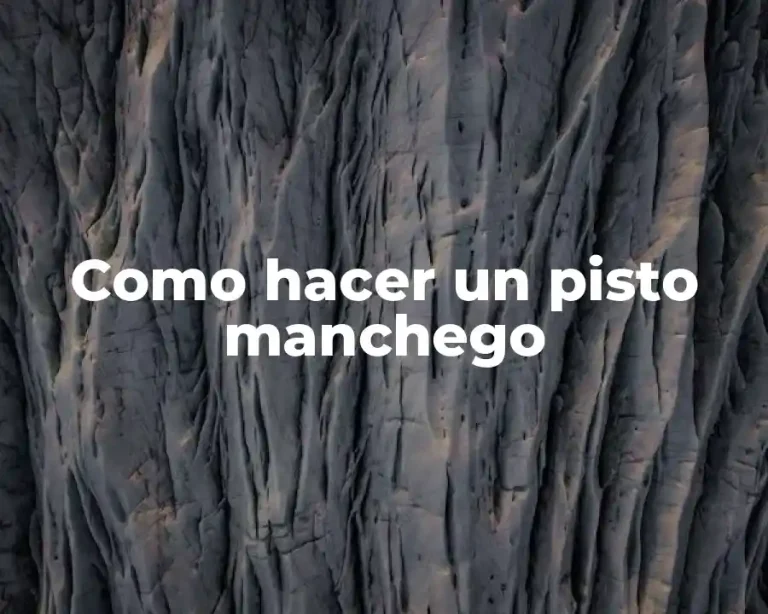 Como hacer un pisto manchego