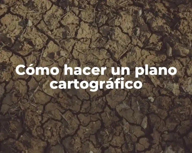 Cómo hacer un plano cartográfico