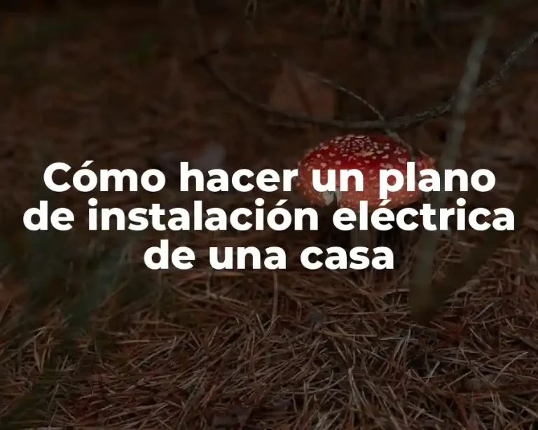 Cómo hacer un plano de instalación eléctrica de una casa
