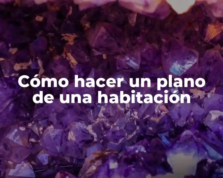 Cómo hacer un plano de una habitación