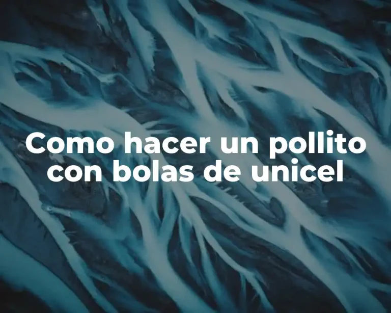 Como hacer un pollito con bolas de unicel