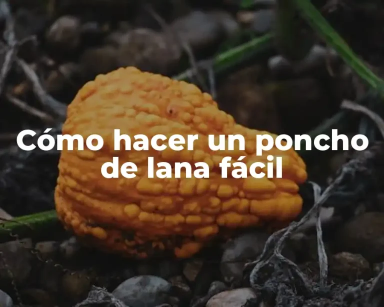 Cómo hacer un poncho de lana fácil