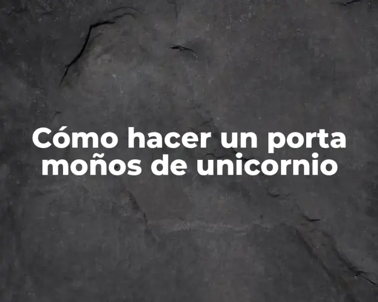 Cómo hacer un porta moños de unicornio