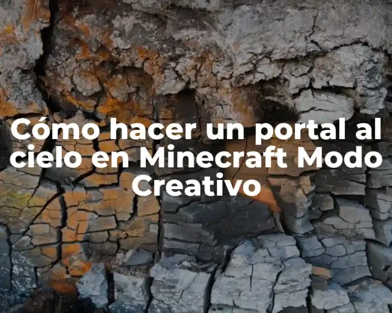 Cómo hacer un portal al cielo en Minecraft Modo Creativo