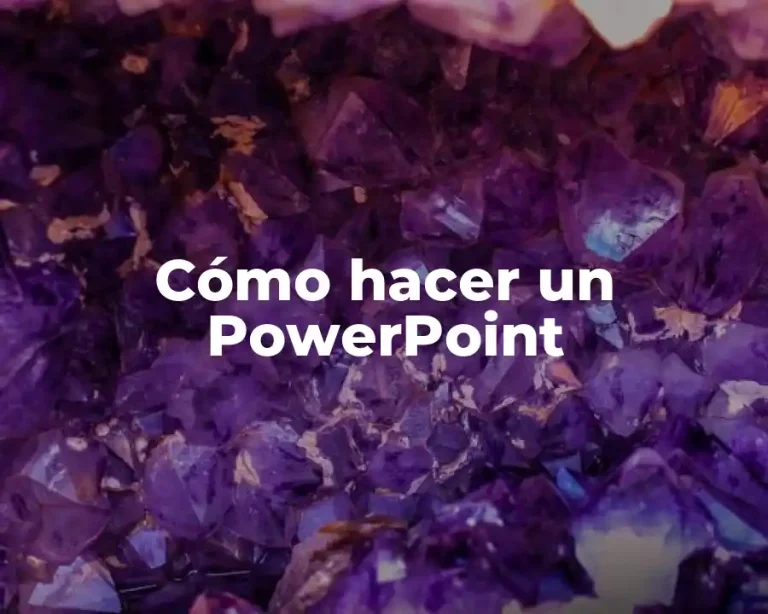 Cómo hacer un PowerPoint