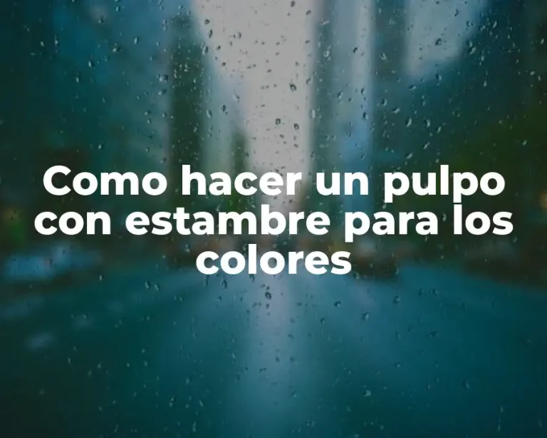 Como hacer un pulpo con estambre para los colores