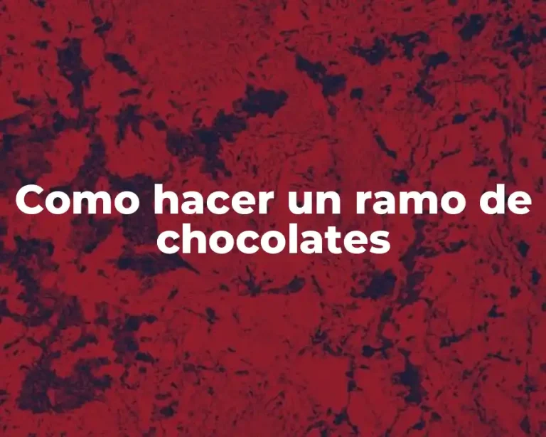 Como hacer un ramo de chocolates