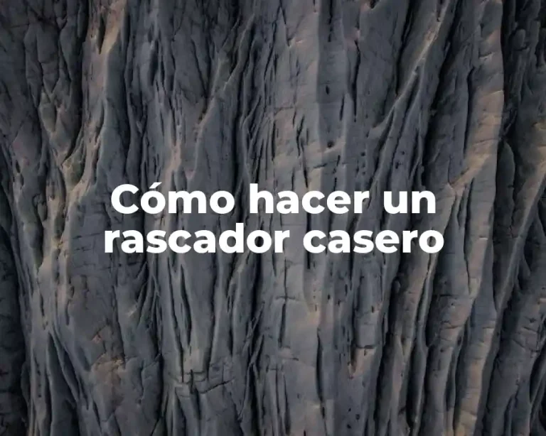Cómo hacer un rascador casero
