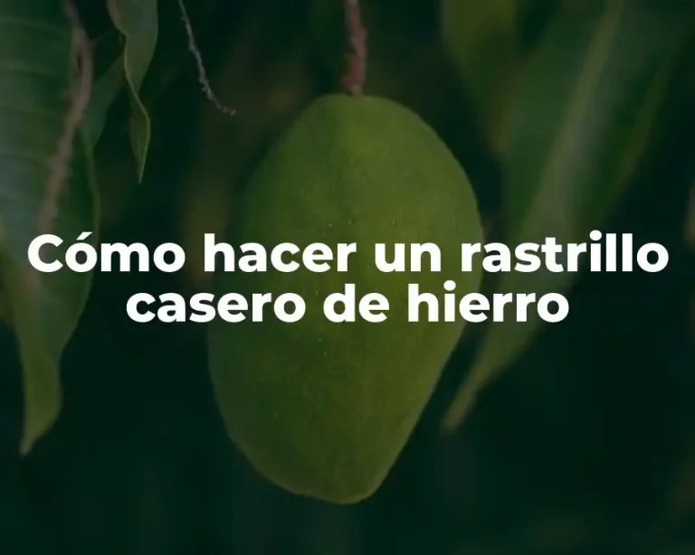 Cómo hacer un rastrillo casero de hierro