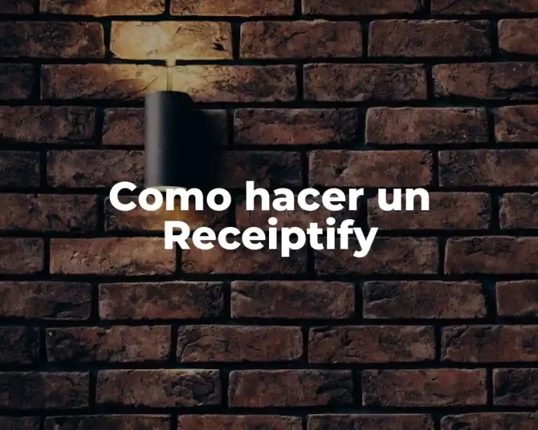 Como hacer un Receiptify