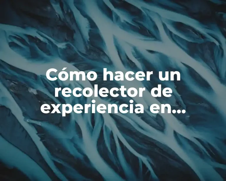 Cómo hacer un recolector de experiencia en Minecraft