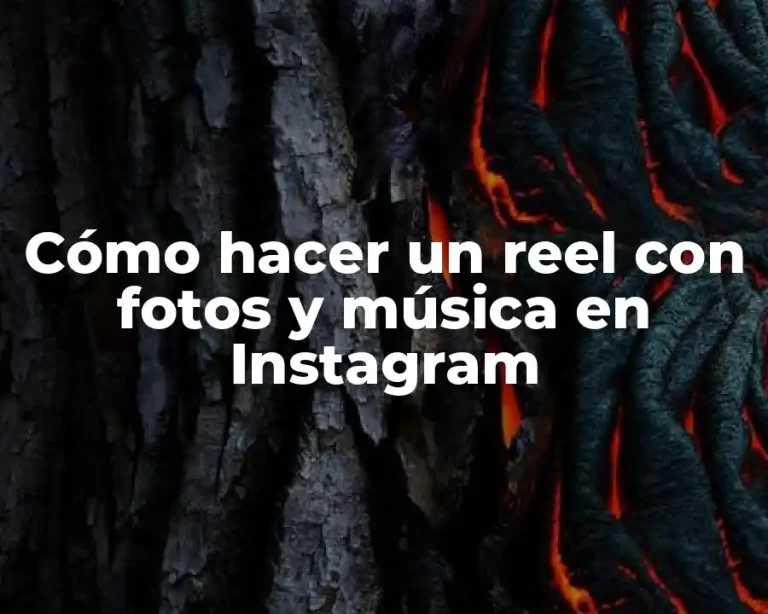 Cómo hacer un reel con fotos y música en Instagram