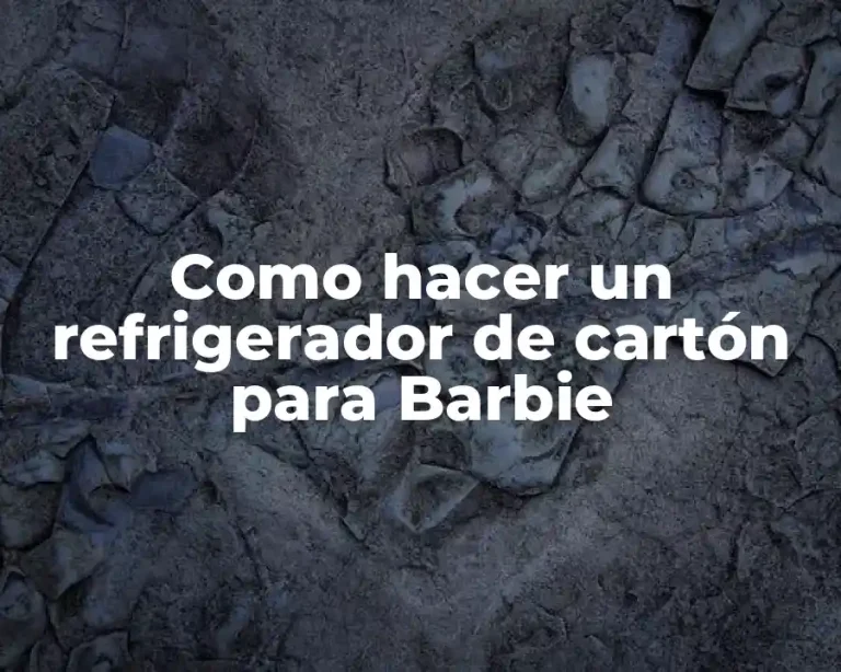Como hacer un refrigerador de cartón para Barbie