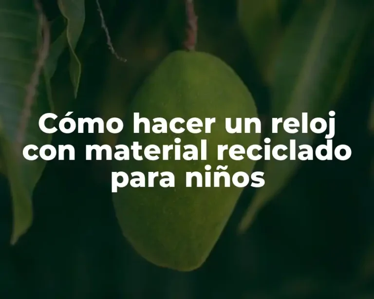 Cómo hacer un reloj con material reciclado para niños